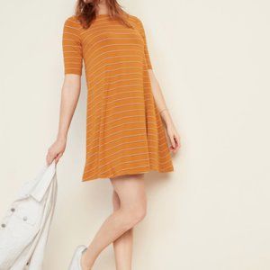 Old Navy Yellow/Red/White Stripe Swing Dress